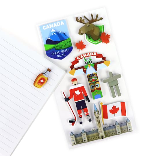 12 Pack: Canada Dimensional Stickers by Recollections™